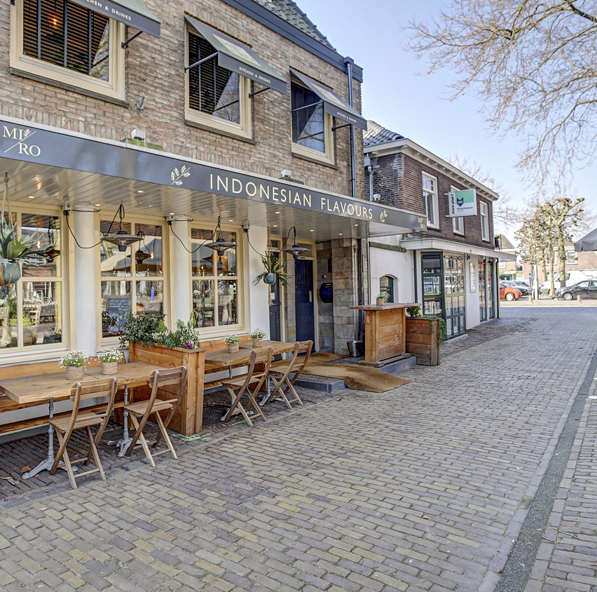 Restaurant aan dorpsplein regio Utrecht