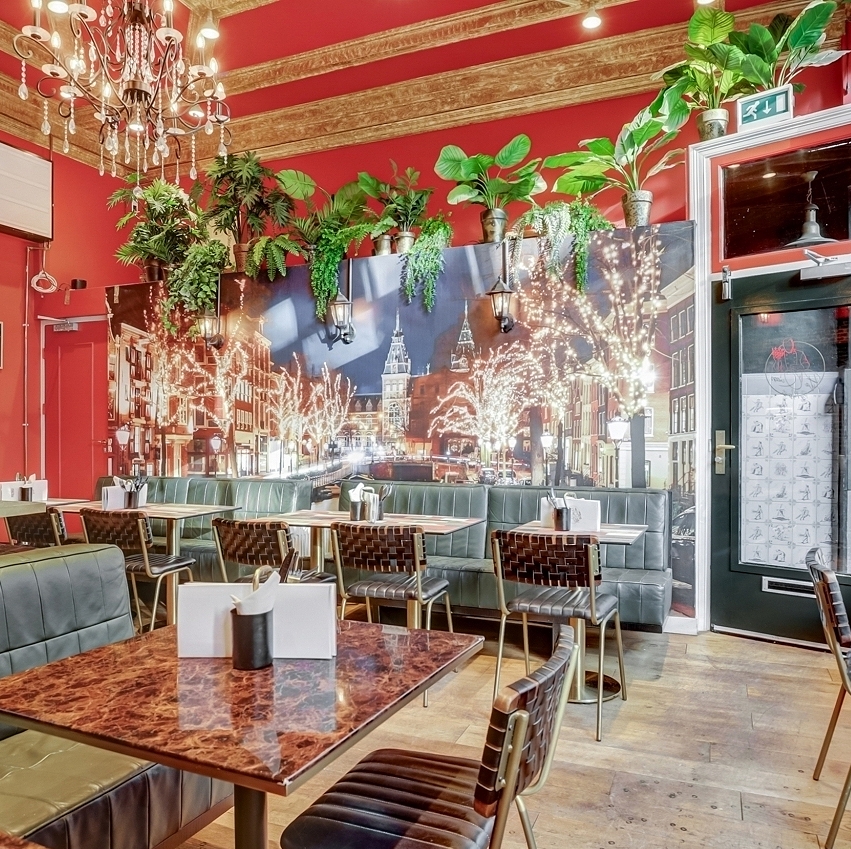 Hotel 5 kamers en horecaruimte Amsterdam